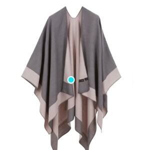 NWOT Prestifine Pashima Shawl Wrap Cover Up Cape Scarf Poncho One Size